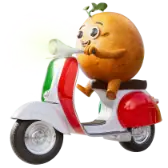 Potato on a Vespa gift